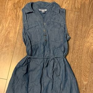 Maternity denim tunic